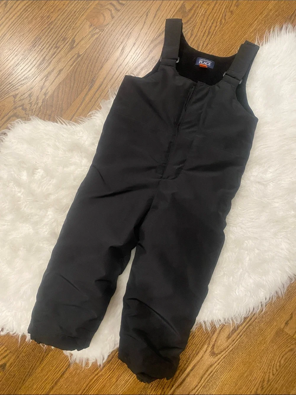 The Children's Place Black Insulated Snow Bibs for Kids